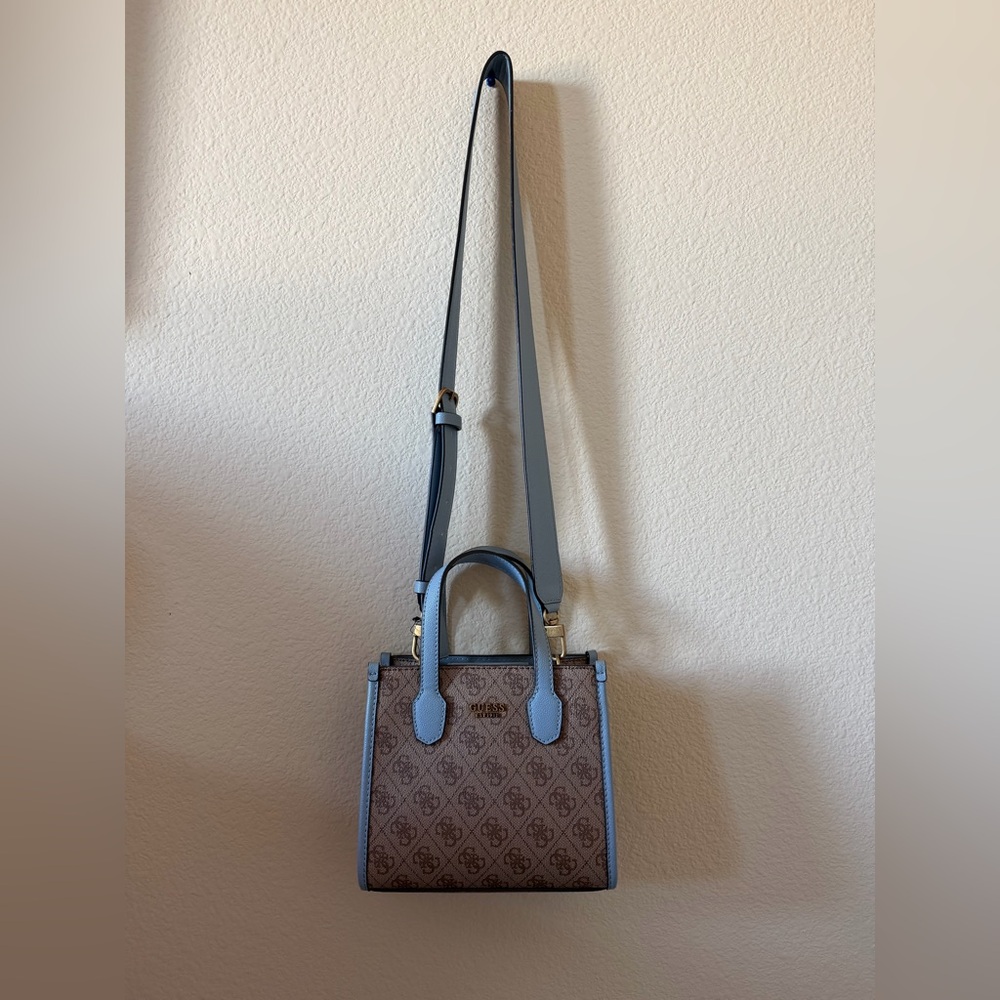 Guess Crossbody Bag in Brown and Blue